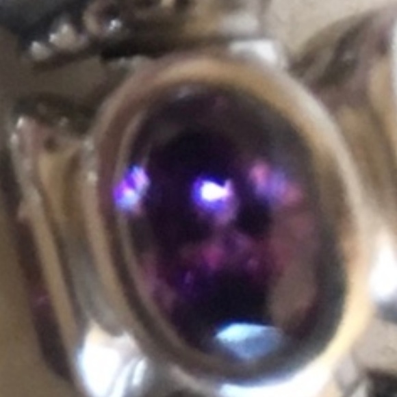 PANDORA Iconic Sterling Silver Bracelet with amethyst/purple oval lights charm - Picture 5 of 6